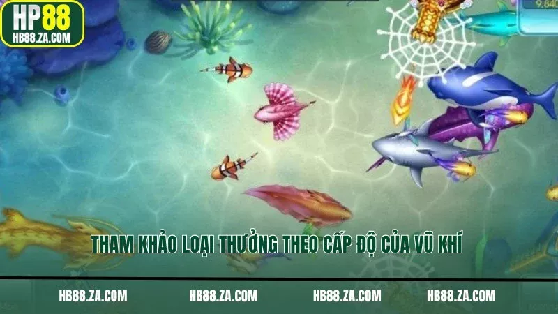 Tham khảo loại thưởng theo cấp độ của vũ khí